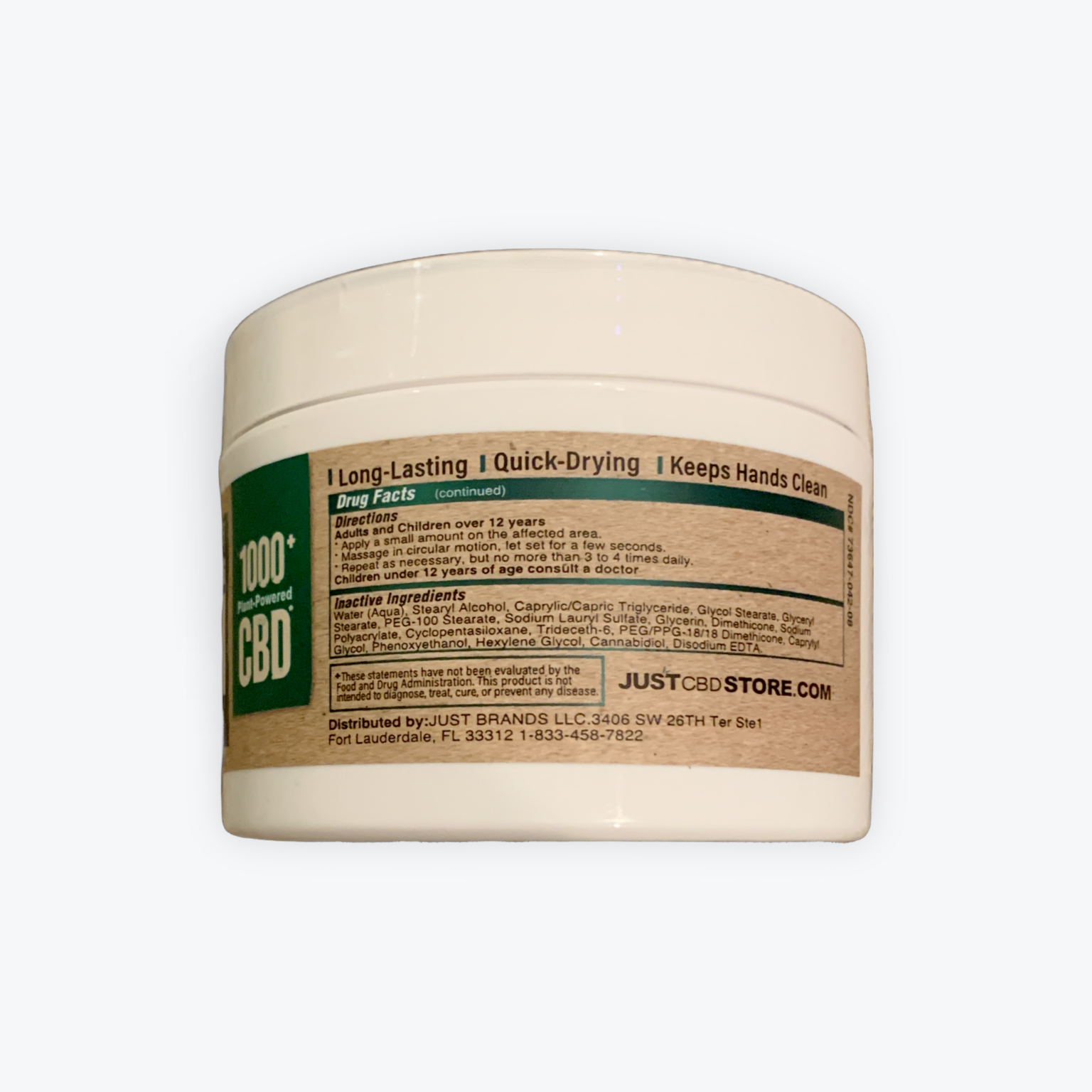 Just CBD Relief- Soothing Cream Unscented - Image 2
