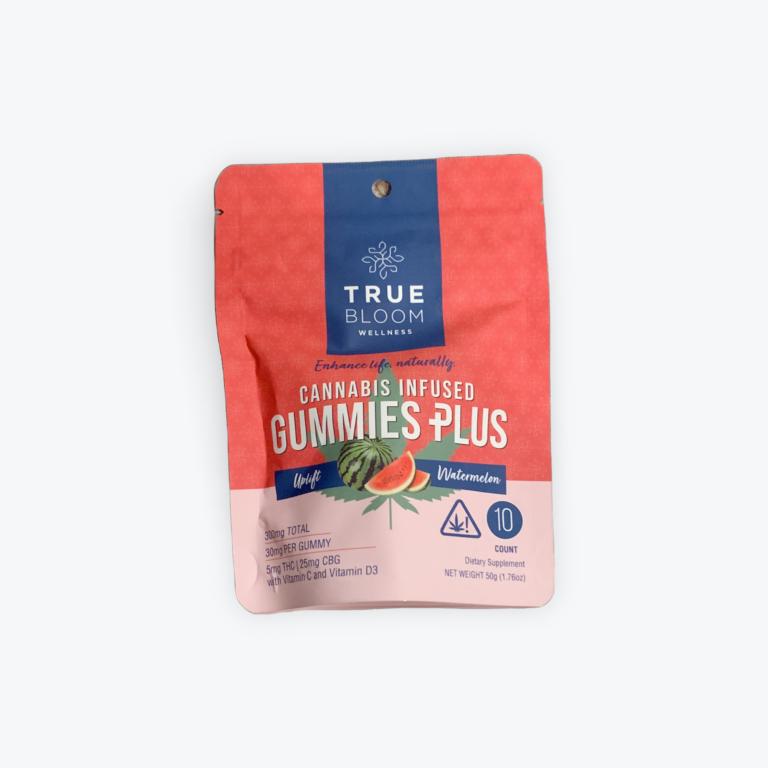 Watermelon Uplift Gummies THC, CBG, Vitamin C, Vitamin D3