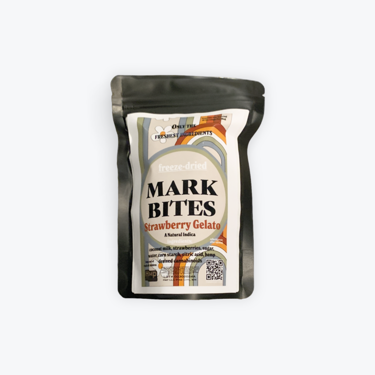 Mark Bites Freeze Dried Strawberry Gelato THC Bites