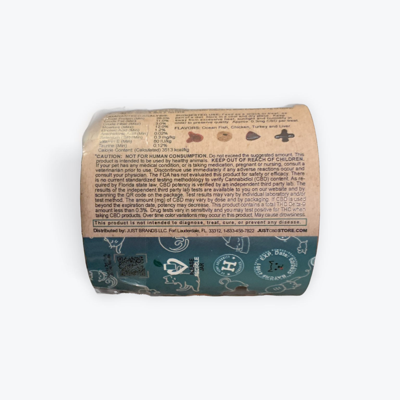Just CBD Pets Cat Treats 0.3mg - Image 2