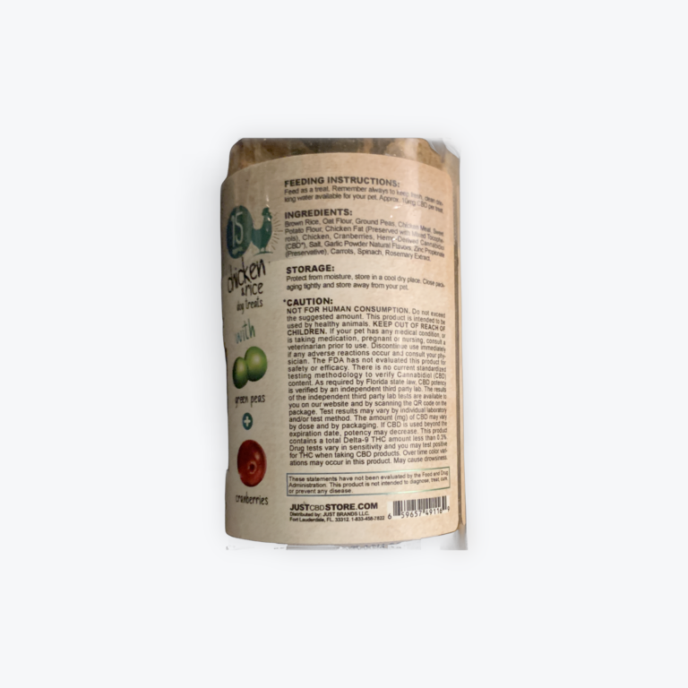 Just CBD Pets Dog Treats Chicken and Rice 10mg - Image 3