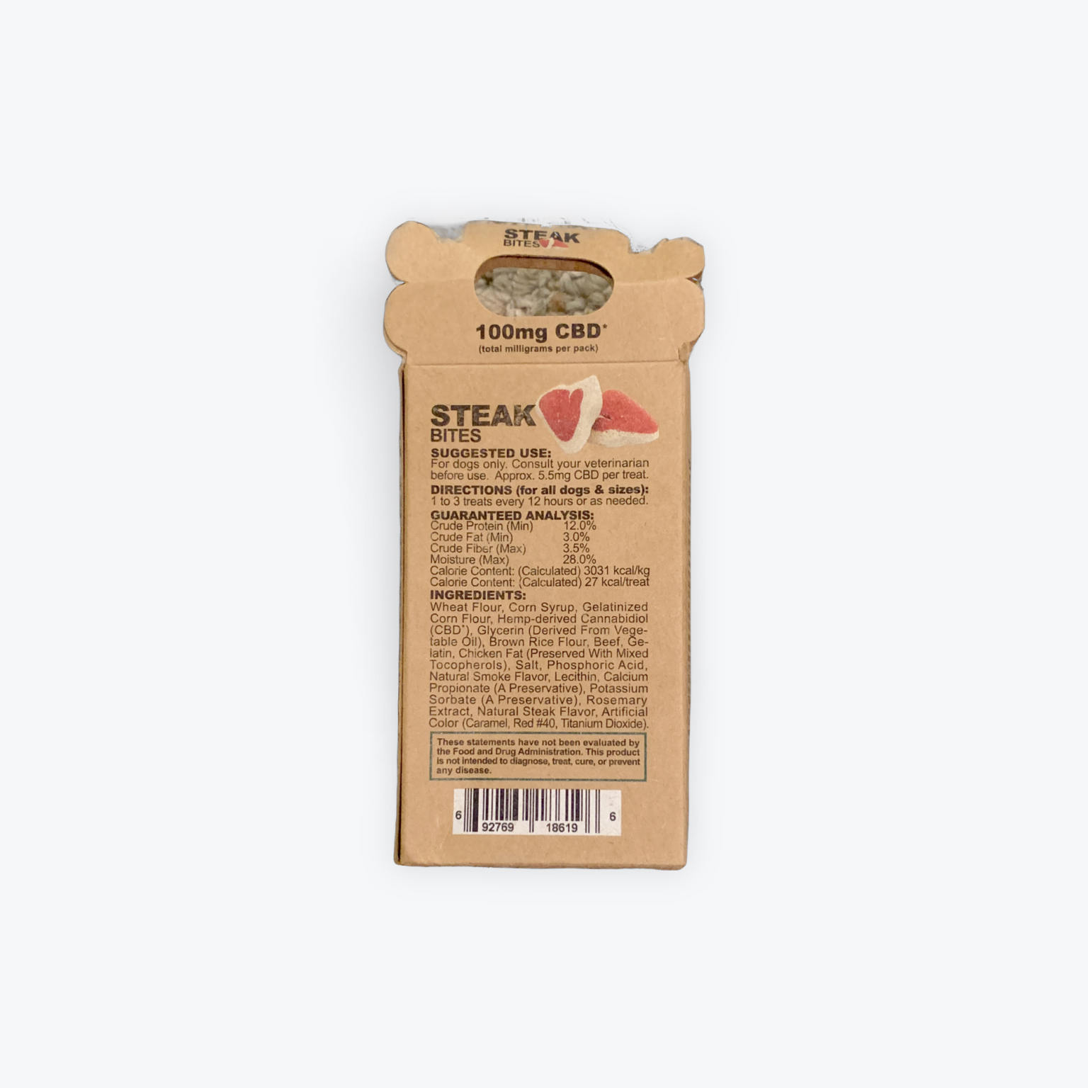 Just CBD Pets Dog Treats Steak Bites 4mg - Image 2