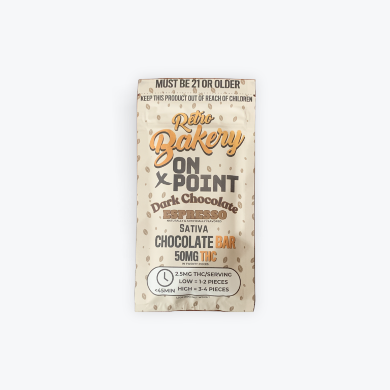 Retro Bakery Dark Chocolate Expresso THC Chocolate Bar