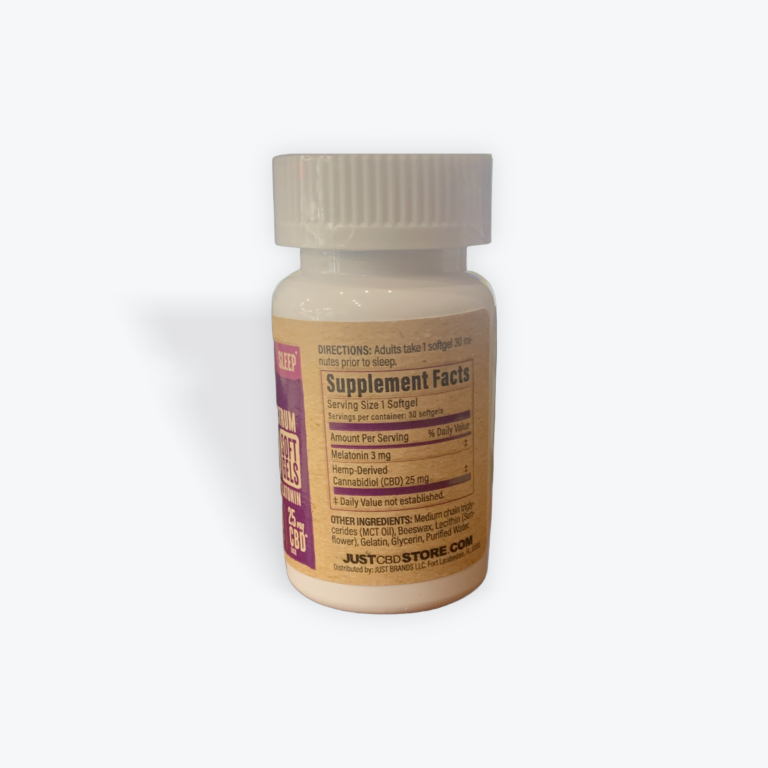 Just CBD Full Spectrum Soft Gels with Melatonin - Image 2