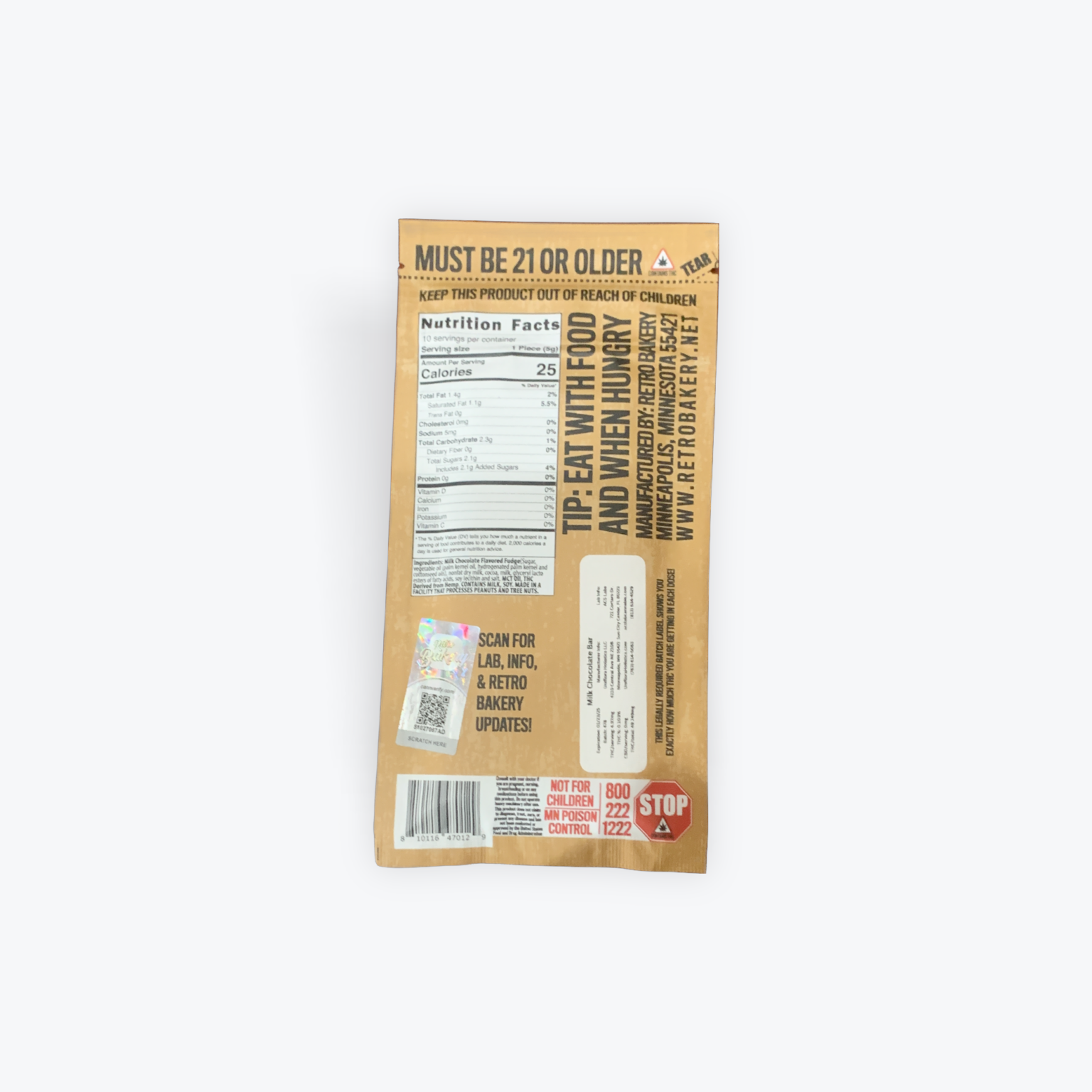 Retro Bakery THC Milk Chocolate - Image 2