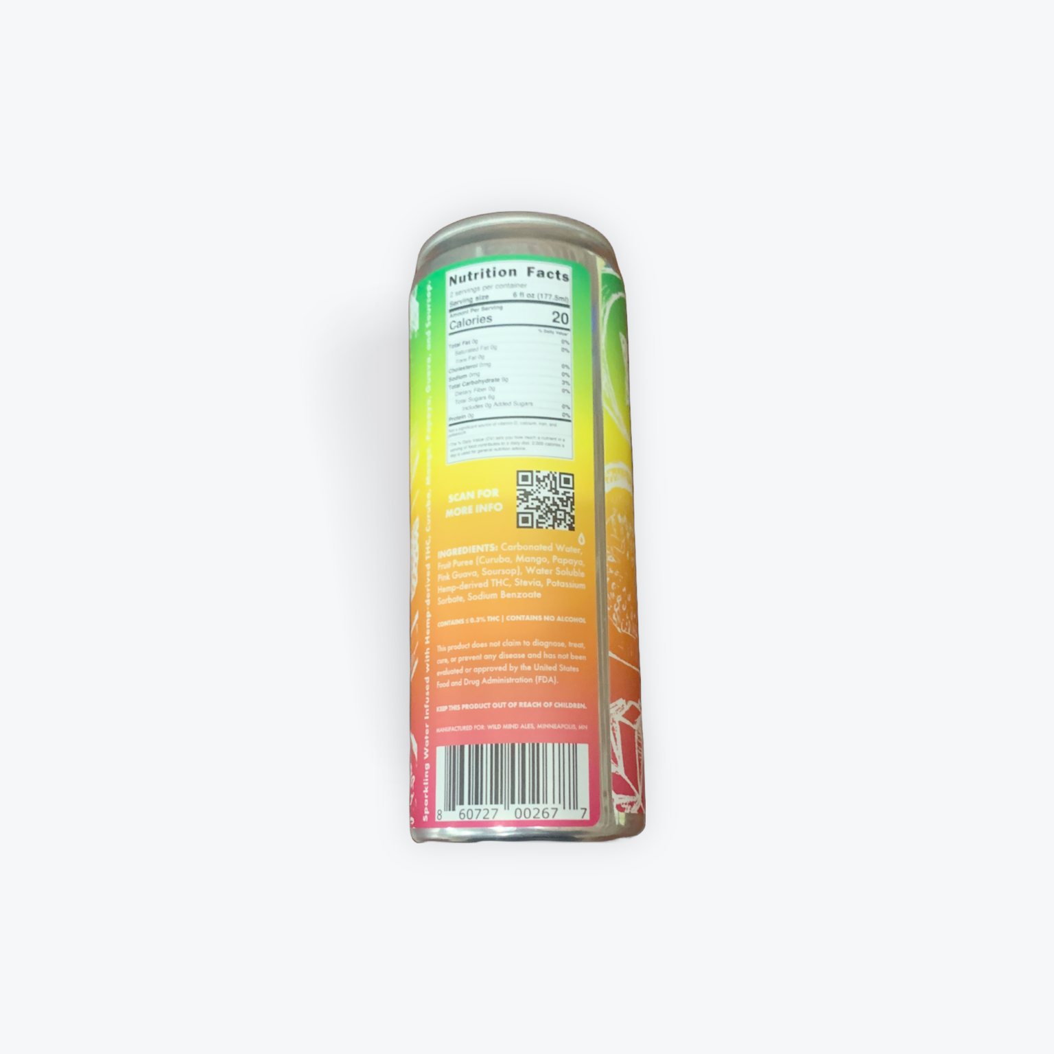 WLD WTR Tropical Punch THC Drink - Image 2