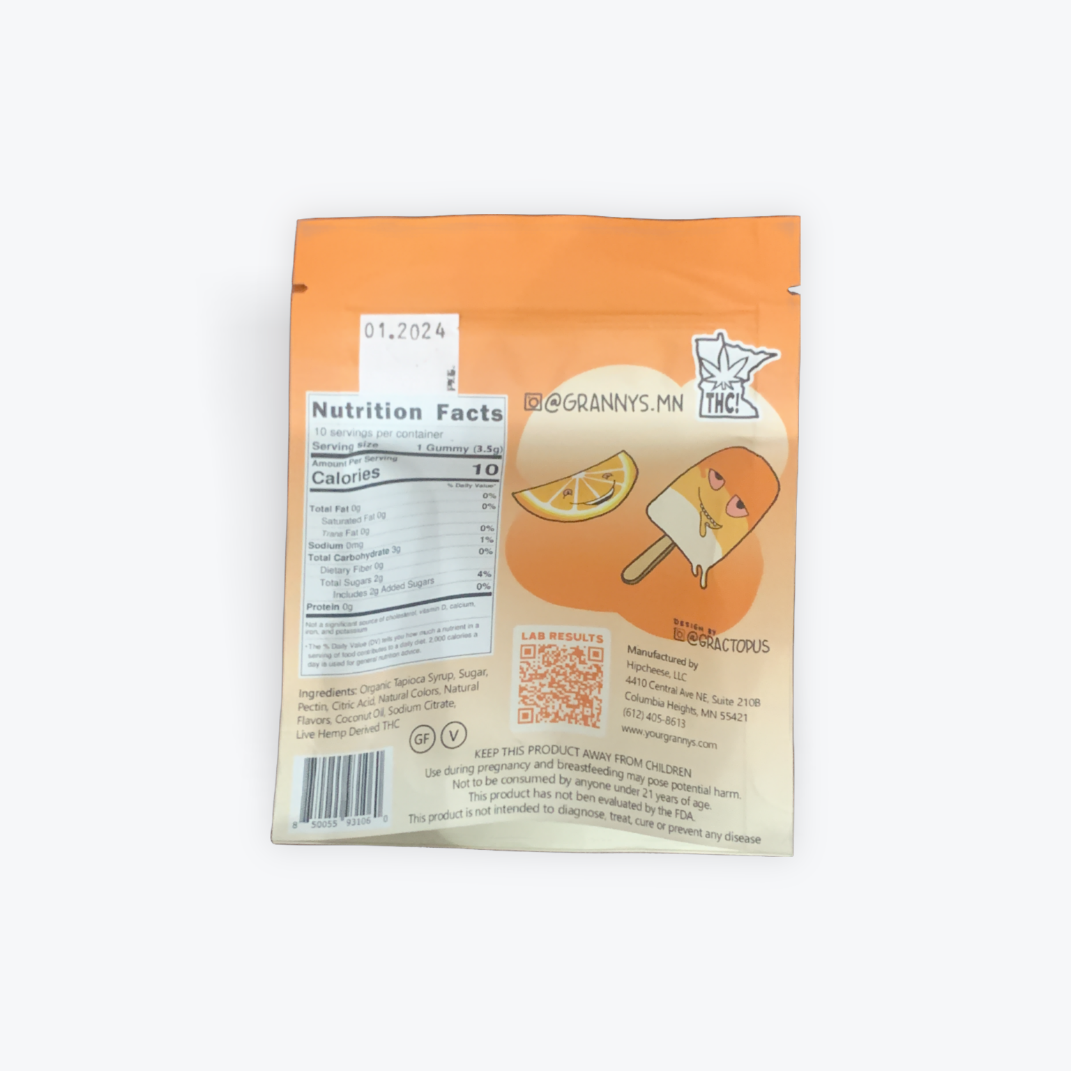 Granny's Orange Creamsicle THC Gummies - Image 2