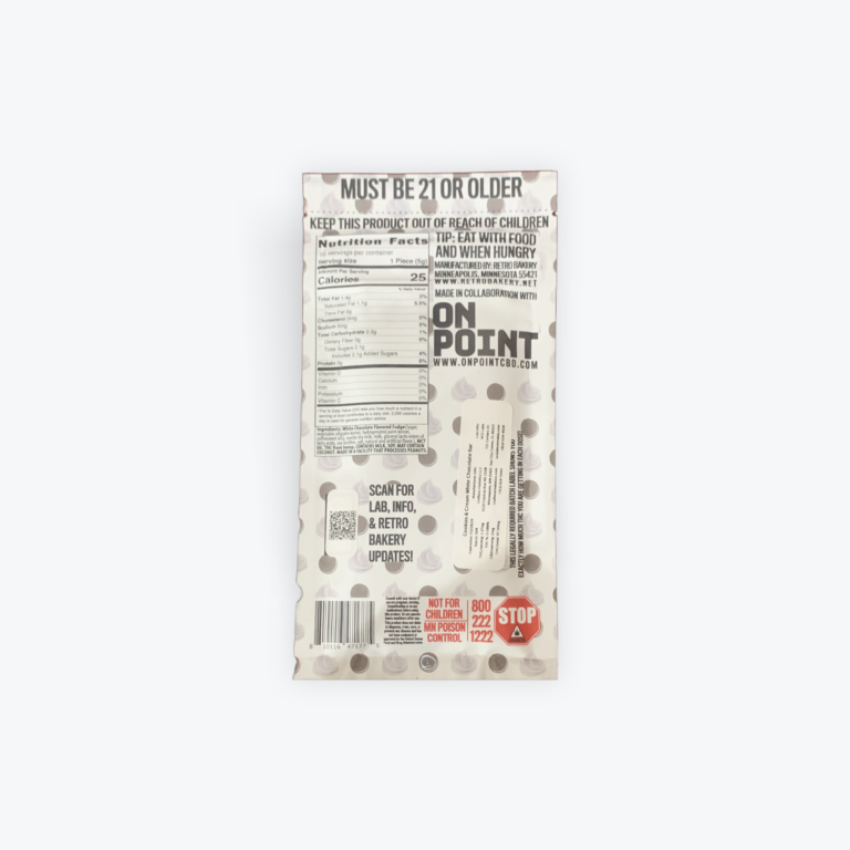 Retro Bakery THC Cookies & Cream THC Chocolate Bar - Image 2