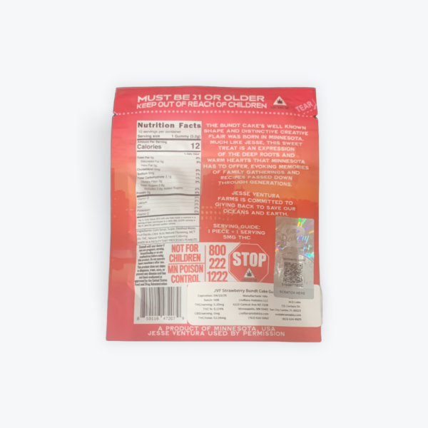 Retro Bakery Strawberry Bundt Cake THC Gummies - Image 2