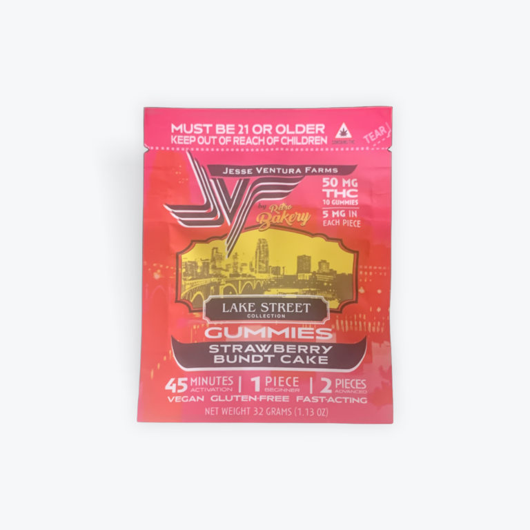 Retro Bakery Strawberry Bundt Cake THC Gummies